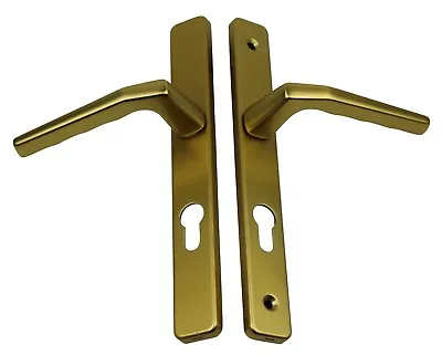 Ferco Upvc Door Handle 70mm Long Back Plate 200mm Fixing Gold • £20.25