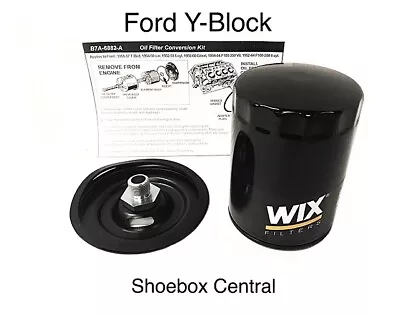 1954-64 Ford Y-Block Spin On Oil Filter Conversion KIT • $44.50