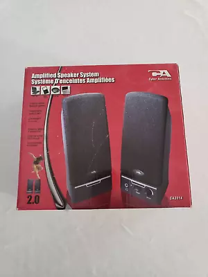 Cyber Acoustics CA-2014 Multimedia Desktop Computer Speakers Tested • $39.95