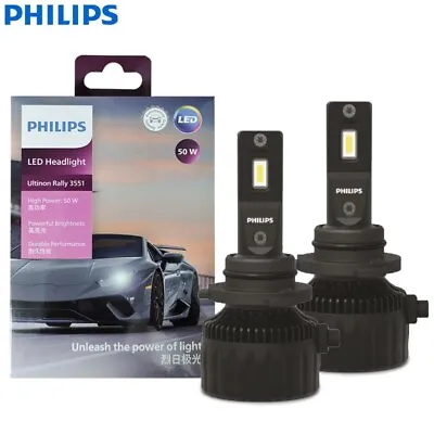 Philips Ultinon Rally 3551 LED HB3 9005 HB4 9006 Car Headlight 50W High-Power • $71.50