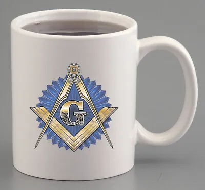 Masonic Emblem Ceramic Mug (MAS-MUG) • $11.95