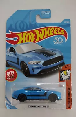 Hot Wheels 50th Anniversary Muscle Mania 2018 Ford Mustang GT 216/365 - 9/10 • $9.99