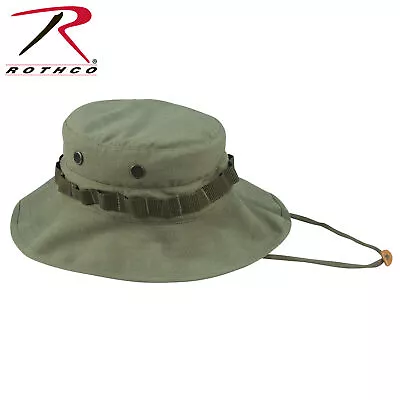 Vintage Vietnam OD Army Boonie Hat 100% Cotton Ripstop Rothco 5910 • $18.99