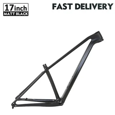 Carbon Fiber Mountain Bike Frame MTB Bicycle Frame Matt Black 17  • $446.73