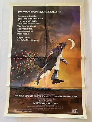 Max Dugan Returns Original One Sheet Movie Poster Folded 1983 -Matthew Broderick • $9.50