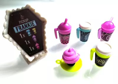 Mattel Monster High Frankie Coffee  Break Drinks Cupcake With Order Screen • $10.09