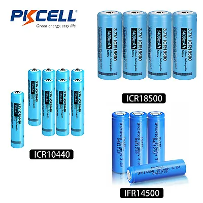 4/8/12x 3.7V 3.2V AA AAA 14500 18500 Li-ion Rechargeable Battery For LED Lights • $14.99