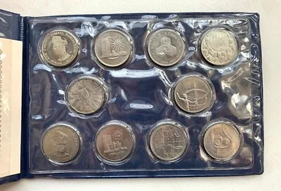 MALAYSIA 10 Types 1969-1980 Commemorative Dollar Collection In Album • $199