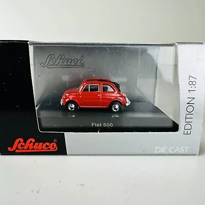 Schuco 1:87 HO Gauge Railway Scale Fiat 500 Diecast Car Model • £9.95