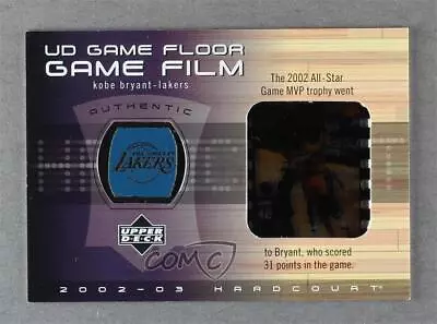 2002-03 Upper Deck Hardcourt UD Game Floor Game Film Kobe Bryant #KB-FF HOF • $174.99