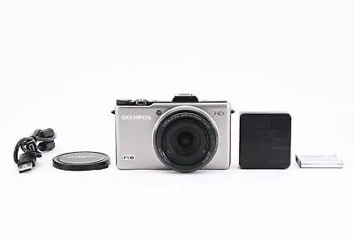 Olympus XZ-1 10.0MP Digital Camera Titanium Silver Chager Battery English [Exc] • $606.99