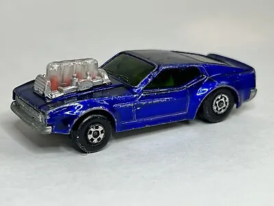 MATCHBOX LESNEY SUPERFAST  #10 ROLAMATICS BLUE MUSTANG PISTON POPPER Played With • $14.99