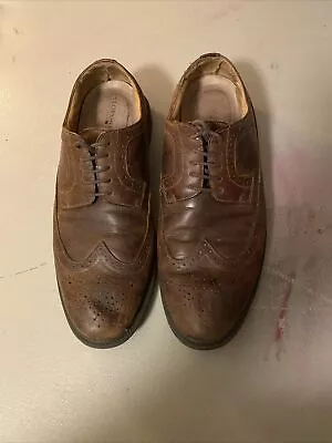 US 10.5 D - Vintage Florsheim Brown Oxford Perforated Dress Shoes Men • $24.65