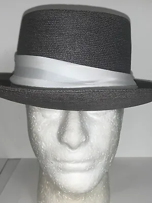 Brigham-hopkins Company Fedora Hat Size Oval Size 7 1/4 Gray Antique Very Rare • $124.95