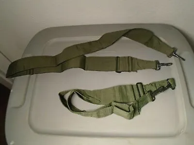 Lot Of (2) New Military ADJ Carry Strap's 2 QT Shoulder Sling 2  Wide X 30 -48  • $30