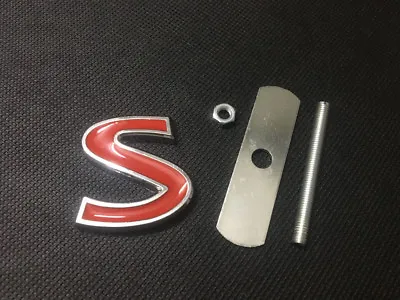 1Pcs Red S 3D Metal Badge Car Front Grill Grilles Emblem For Q50 QX50 Q60 QX70 • $9.99