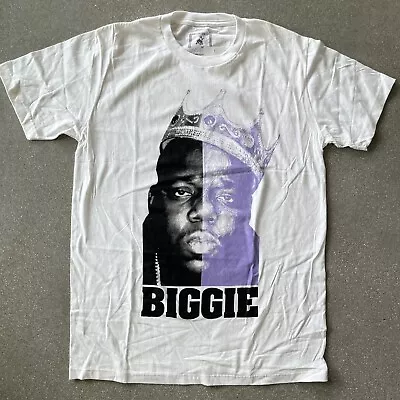 $15.95 • Buy Biggie Smalls Notorious B.I.G. T-Shirt White Large 90’s Rap Music Brooklyn NY 