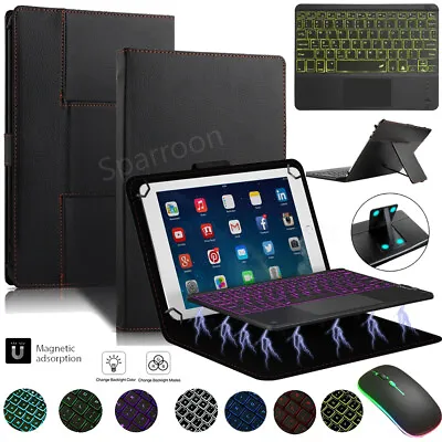 Backlit Touchpad Keyboard Mouse Case For Samsung Galaxy Tab A A8 A9+ S9 FE S8 S7 • $28.99