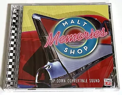 NEW Time-Life 2-Disc CD: MALT SHOP MEMORIES TOP DOWN CONVERTIBLE SOUND Sealed • $8.99