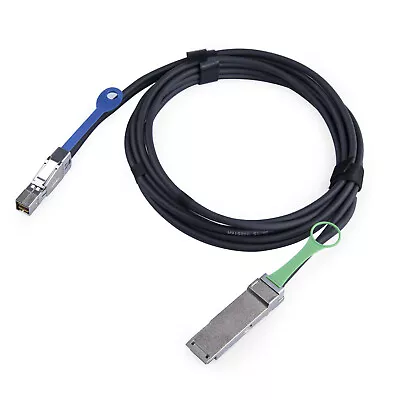 External SAS Cable QSFP SFF-8436 To SFF-8644 Hybrid HD Mini SAS Cable 1 M • $26.99