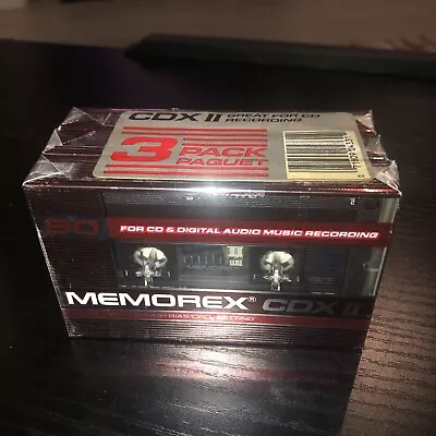 Memorex CDX II 90 135 M Cassette Tape - NEW SEALED Pack Of 3 • $70