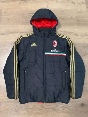 Ac Milan Italy 2012/2013 Football Padded Warm Winter Jacket Sz M [g73025] Adidas • £83.99