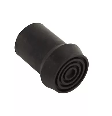 Walking Stick Ferrule 19mm Heavy Crutch Pad Cane Ends Rubber Tip Grip Black • £3.29