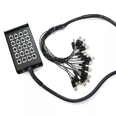 £219.99 • Buy 30m 20 Way XLR 3 Pin Multicore Loom Snake Cable *16 Input 4 Returns* Stage Box