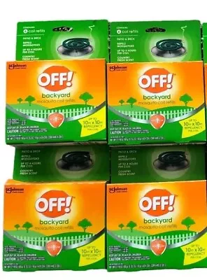 4 Boxes Of Off! Backyard Mosquito Coil Refills - 24 Coils Total! 6 Per Box. • $29.99