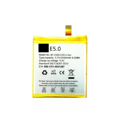 £20.46 • Buy Battery/Battery For Bq Aquaris E5.0 (3.8v, 2500 MAH, Bt-2500-259)