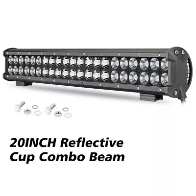$49.99 • Buy 20inch LED Light Bar Spot Flood Combo Work Driving Lights Off Road Boat Lamp 12V