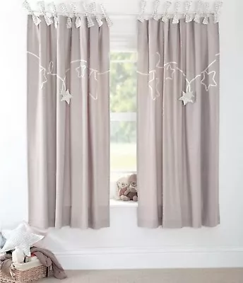 MAMAS AND PAPAS MILLIE AND BORIS LINED CURTAINS UNISEX SIZE 132 X 190 CM 52”X63” • £39.99