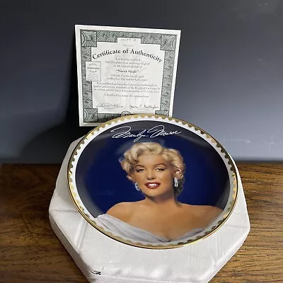 Marilyn Monroe  Sweet Sizzle Collector Plate Golden Collection Notarile '96 • $14