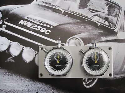 STOPWATCH DASH PANEL By HEUER Halda Porsche MGA MGB MG Jaguar Lotus Fiat • $395