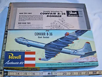 Revell Convair B-36 Bomber Model Box Only & Instructions H205:98 1956 • $24.99