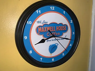 Maxwell House Coffee Shop Restaurant Diner Kitchen Advertising Clock Sign • $37.99