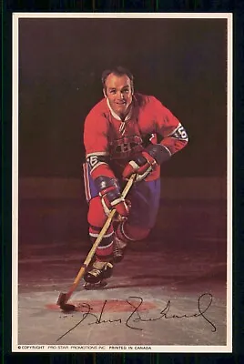 1969-71  Montreal Canadiens Team Issued Postcard   Henri Richard    20849 • $29.99