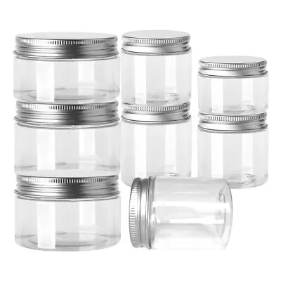 Jars Products Containers Lids Storage 30ml-150ml Clear PET Plastic Beauty 10Pcs • $20.64