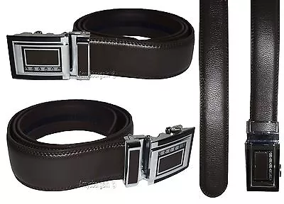 Lot Of 2. Men's Belt. Brown Automatic Lock Belt Size 47-49 Inches Dress Belt BN* • $27.96