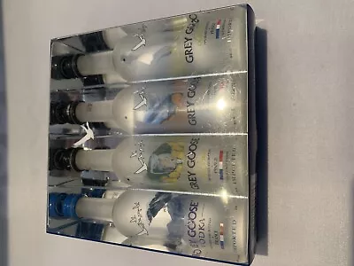 Four (4) 50ml EMPTY Glass GREY GOOSE Vodka 40% Alc/vol. The ‘Tasting Collection • $22.22