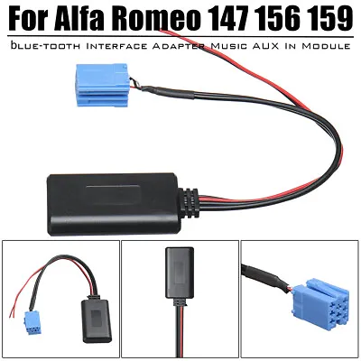 AUX Music Module Cable Audio Adapter Bluetooth For Alfa Romeo 147 156 159 Brera • $21.66