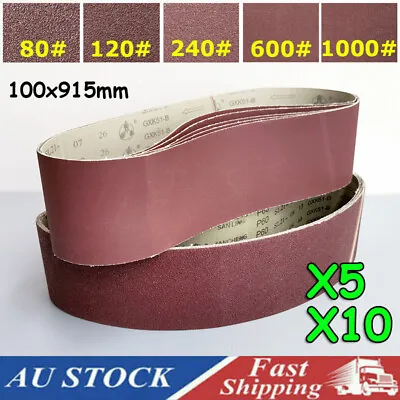 100mm X 915mm 914 Sanding Belt Belts 80 120 240 600 1000 Mixed Grit Belt Sander • $20.99