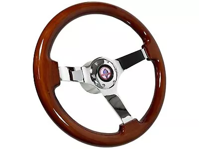 1964-67 Ford Mustang Cobra 6-Bolt Sport Mahogany Wood Steering Wheel Kit Shelby • $274.99