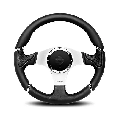 MOMO Millenium Steering Wheel - Leather - Black Inserts - 320mm • $395.92