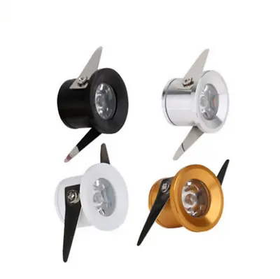 $27.49 • Buy 5pcs 1W LED Cabinet Recessed Small Mini Spot Lamp Ceiling Downlight Kit Fixture 