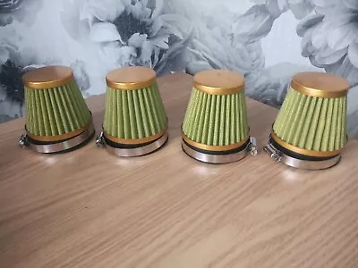 $48.47 • Buy SUZUKI GSXR750 88 - 92 4X 60mm ID POWER CONE FILTERS STREETFIGHTER CHOP G