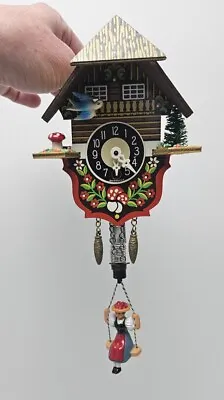 Vintage J. ENGSTLER Mini Cuckoo Clock West Germany For Parts Repair • $23.80