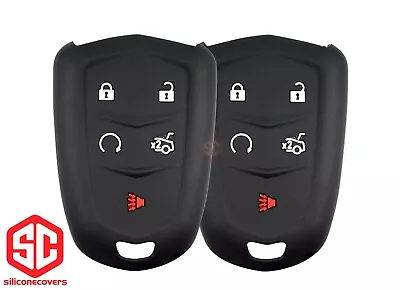 2x New KeyFob Remote Fobik Silicone Cover Fit / For Select GM CADILLAC Vehicles • $7.95