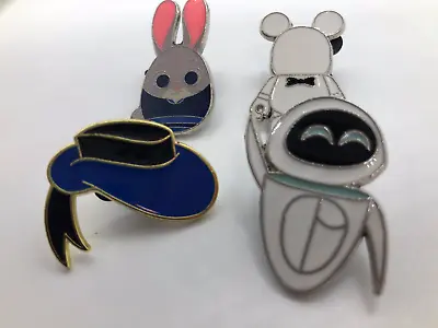 4 Pack Disney Pins Donald Duck Hat Vinylmation Wall-e EVE • $23.99