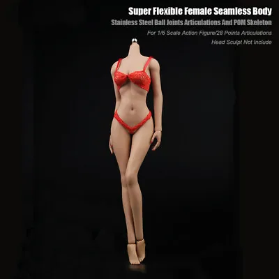 £7.69 • Buy Fexible Seamless Female 1/6 Scale Figure Body Small Bust For Phicen Hot Toys 12 